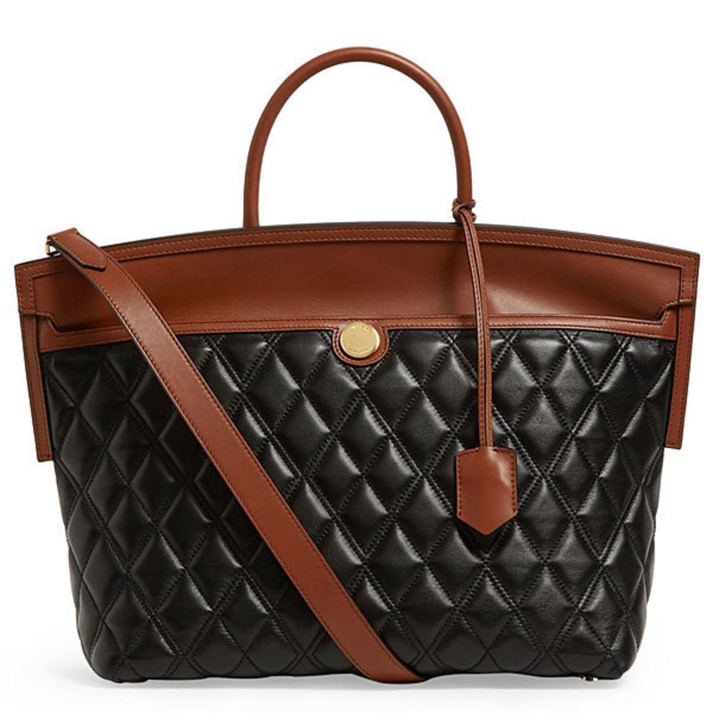 Burberry London Outlet Leather Handbag Black
